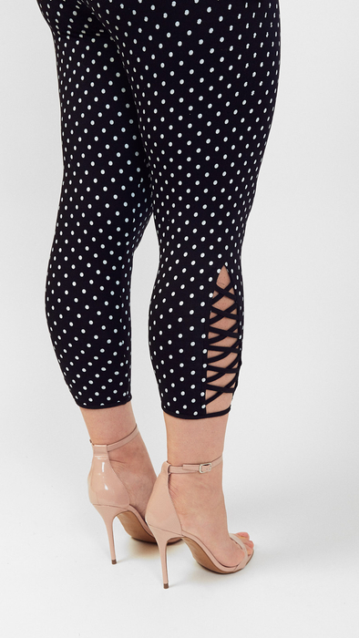 Stilvolle und bequeme gepunktete Leggings