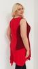 Elegant women's red tunic sleeveless