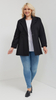 Żakiet damski czarny elegancki z kołnierzem wiosenny jesienny 