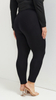 Schwarze, bequeme, klassische Leggings mit langem Bein