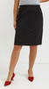 Black women's formal midi pencil skirt