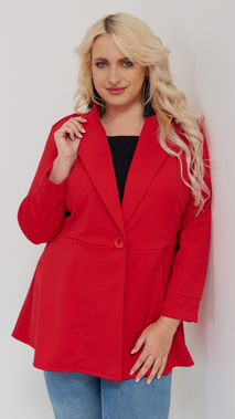 Elegant women's jacket with a spring-autumn collar