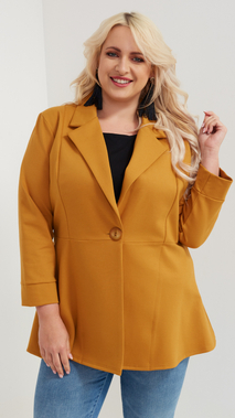 Elegant women's jacket with a spring-autumn collar