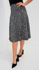 Women's long patterned skirt with grey bubbles