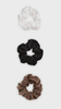 Set of hair bands, velvet scrunchies