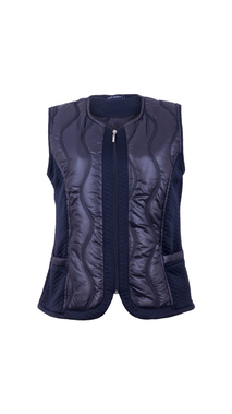 Navy blue vest, sleeveless warmer
