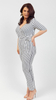 Women's spring elegant summer jumpsuit with stripes