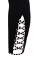 Stylish comfortable leggings with black and white braid