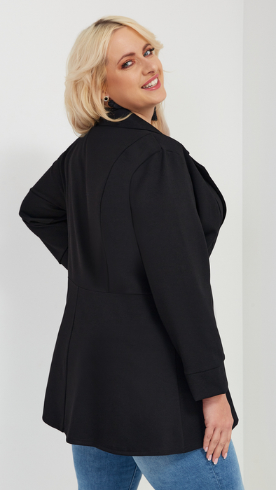 Elegant women's jacket with a spring-autumn collar