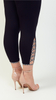 Stylish comfortable leggings with black and white braid