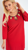 Elegant women's red tunic
