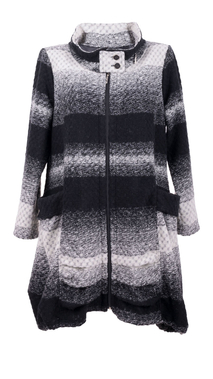 Kurzer warmer Herbst-Wintermantel aus Wolle für Damen