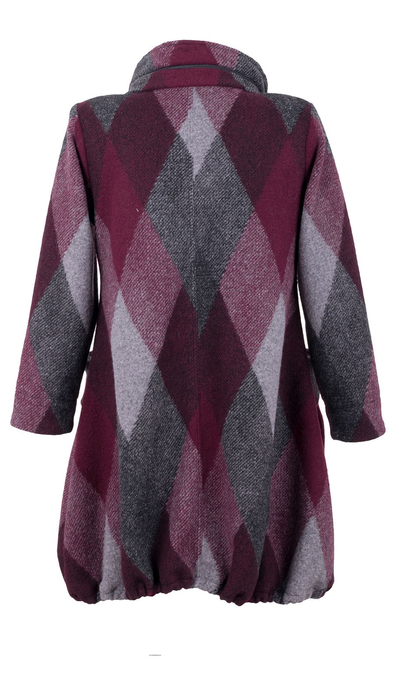 Kurzer warmer Herbst-Wintermantel aus Wolle für Damen