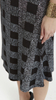 Women's gray skirt with a geometric pattern midi