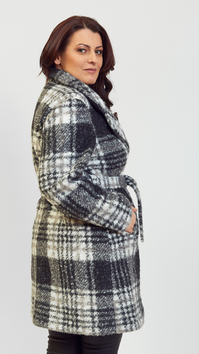 Damen kurzer eleganter Wollmantel