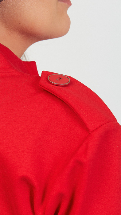 Red light women's coat fastened spring autumn