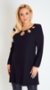 Elegant women's black tunic