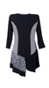 Elegant women's black tunic large size