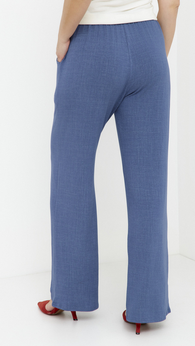 Jasne spodnie damskie szerokie spodnie luźne z kieszeniami a'la jeans