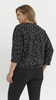 Black women's blouse, elegant kimono blouse