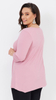 Plain powder pink tunic viscose