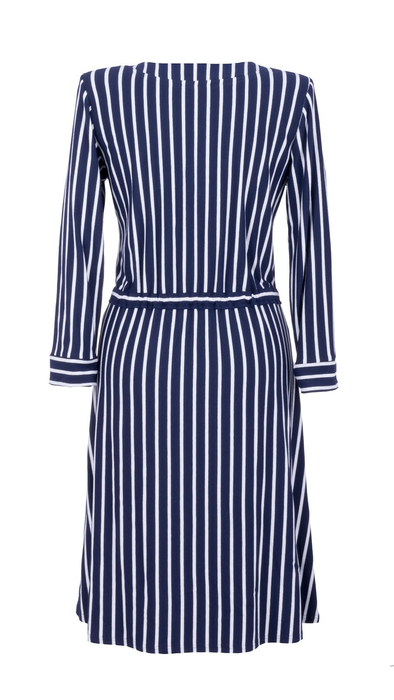 Women's navy blue striped spring summer dress