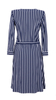 Women's navy blue striped spring summer dress