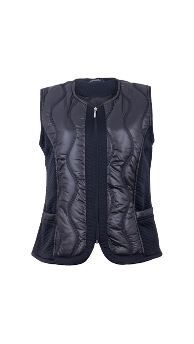 BLACK VEST SPRING/AUTUMN LINING