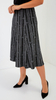 Women's grey - black long skirt with a pattern