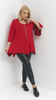 Women's red bell-sleeved short-sleeved jacket