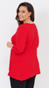 Women's red Tunic Loose Elegant Blouse Large Size