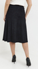 Women's black flared midi skirt a la jeans