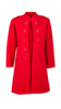 Czerwony Płaszcz damski lekki 