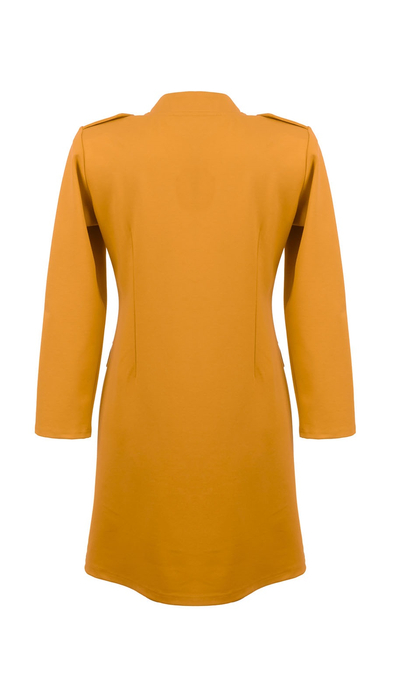 Honey mustard light women's spring-autumn fastened coat