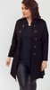 Elegant spring women's black coat