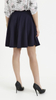 Women's navy blue flared mini skirt