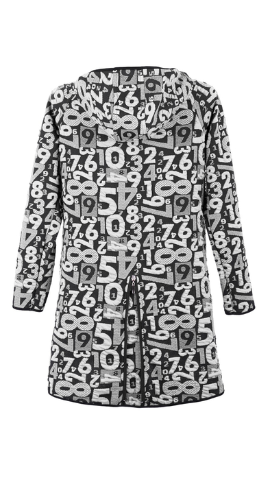 Women's white spring autumn hooded coat