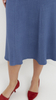 Women's light flared midi skirt a la jeans