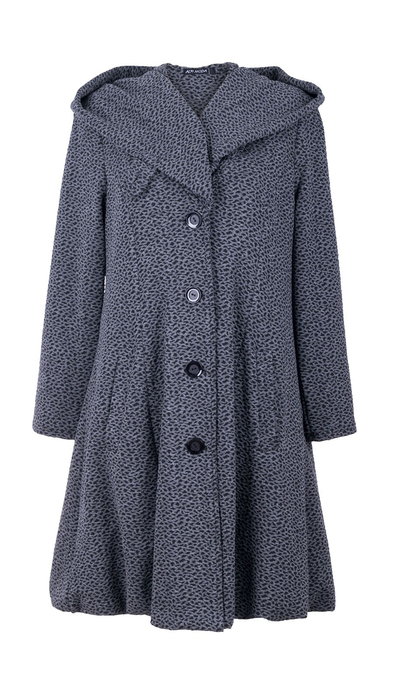 Eleganter Winter-Herbstmantel für Damen mit Kapuze