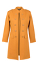 Honey mustard women's elegant spring coat