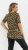 Women's tunic, loose blouse with a print