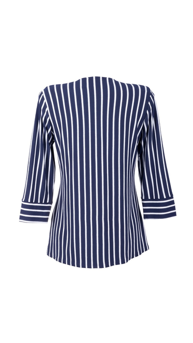 Dunkelblaue elegante Bluse für Damen