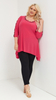 Women's amaranth  embellished tunic loose blouse