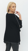 Women's black bell-sleeved short-sleeved jacket