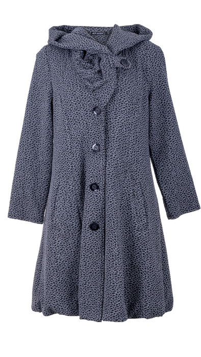 Women's winter autumn elegant coat with a hood