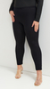 Schwarze, bequeme, klassische Leggings mit langem Bein