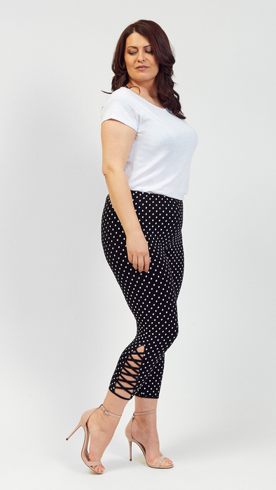 Stilvolle und bequeme gepunktete Leggings