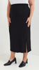 Black Straight Long Skirt