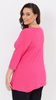 Pink elegant women's tunic decorated with an unique trimming plait