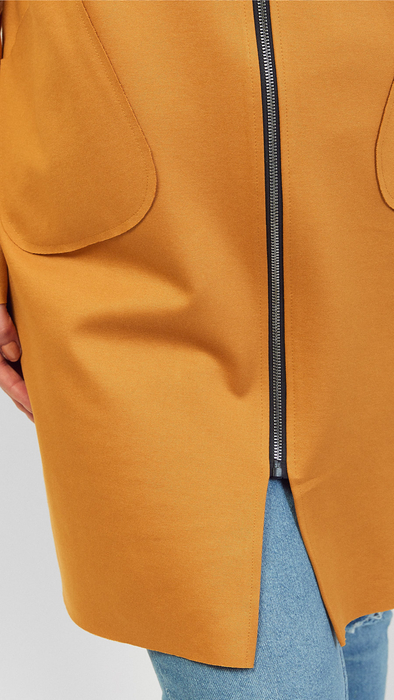 Women's coat with a hood spring autumn short